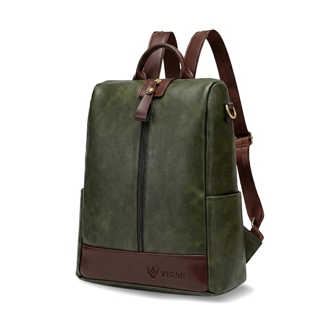 VISMIINTREND Leather Backpack Bags for Women | College Backpack Bags for Girls | Ladies Purse Handbag | Gift for Woman